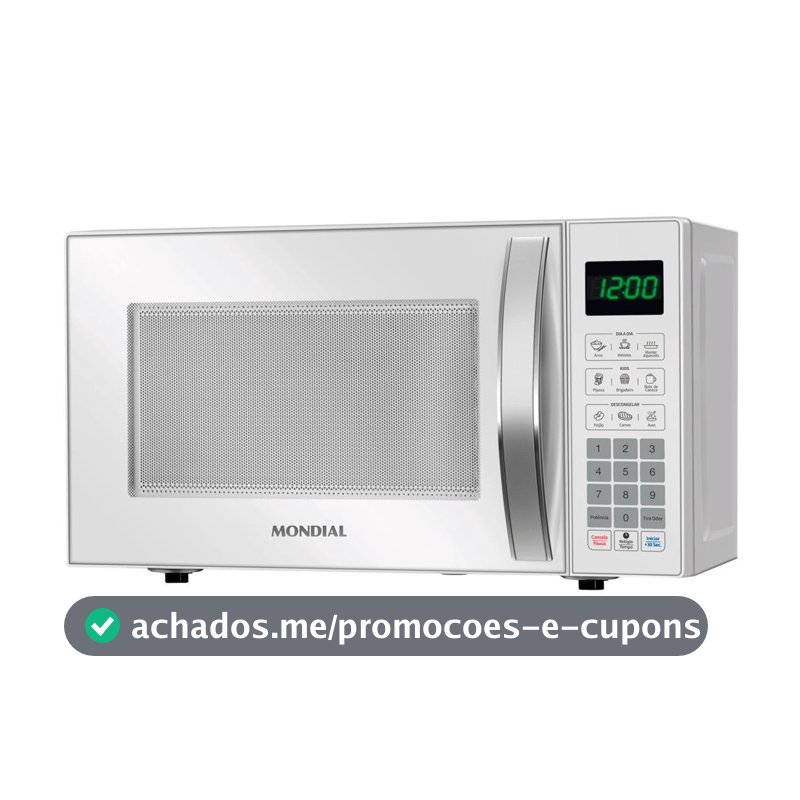 Micro-ondas Mondial 21 Litros 1200W Branco MO-01-21-W 220V
