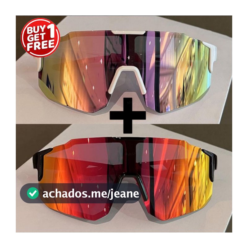 Compre 1 Leve 2 - Óculos Esportivos à Prova de Vento UV400, Ideais para Ciclismo, Esqui e Direção