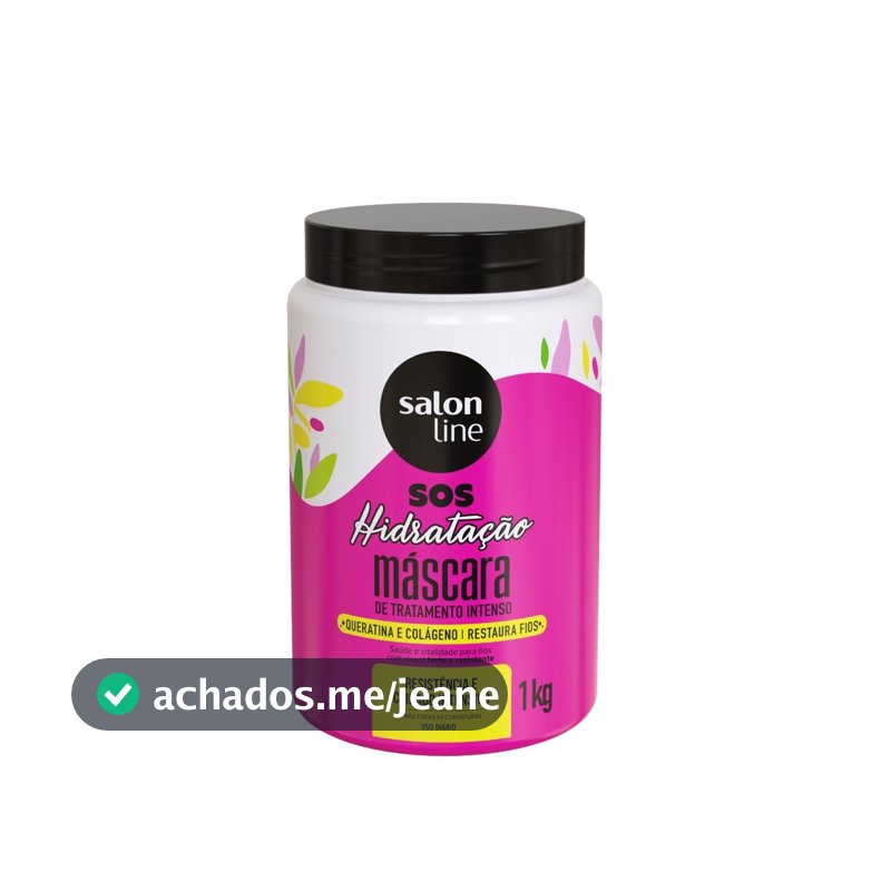 Máscara S.O.S Hidratação Queratina e Colágeno Salon Line 1kg