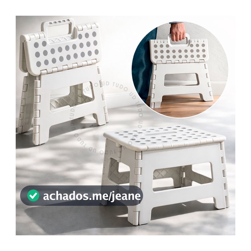 Kit Banqueta Dobrável Com Alça Suporta 150kg Reforçada Camping Rancho Pesca