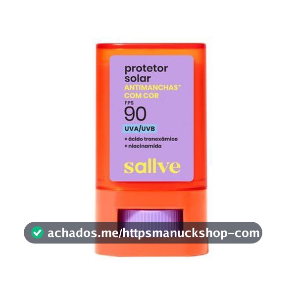 Protetor Solar Bastão Sallve Antimanchas com Cor Fps 90