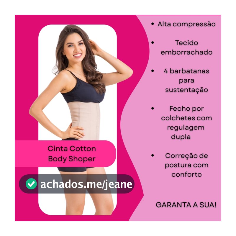 Cinta Modeladora Esbelt Feminina Redutora Abdominal Modela Cintura Alta Compressão Pós Parto Postura