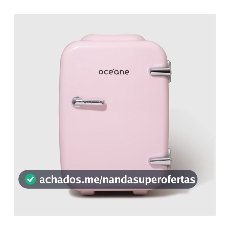 Mini Geladeira Rosa - Skincare Fridge 4l