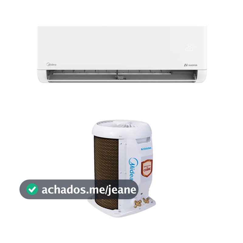Ar-Condicionado Split Inverter 12.000 BTUs AI AirVolution Frio Midea