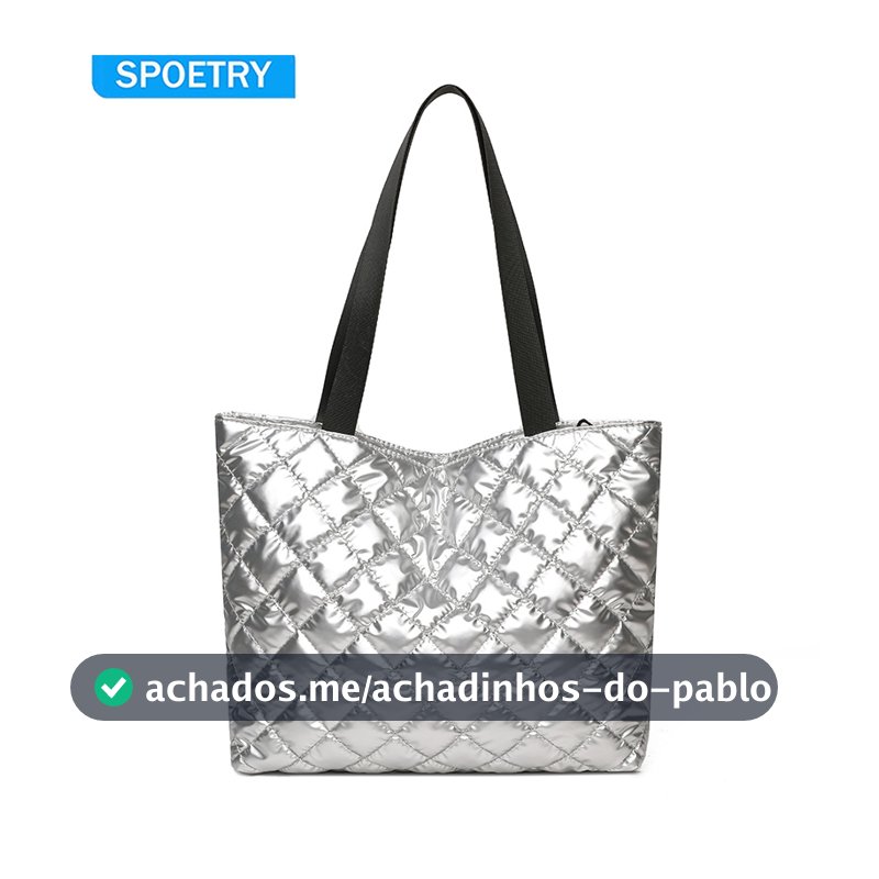 SPOETRY Bolsa Feminina Casual de Nylon Nova Grande Ombro Tote