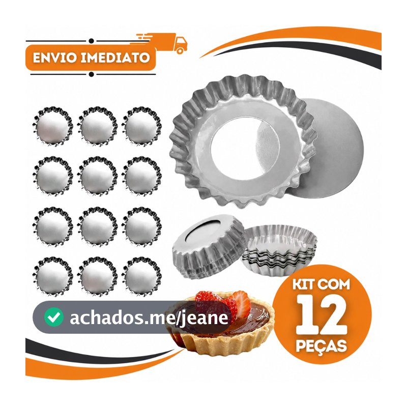 KIT 12 UNIDADES FORMA TORTINHA CRESPA FUNDO REMOVÍVEL – EM FLANDRES