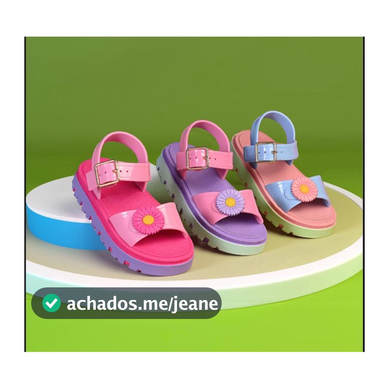 Sandália PAPETE  🌼Flor criança BABY infantil lançamento envio imediato 2025
