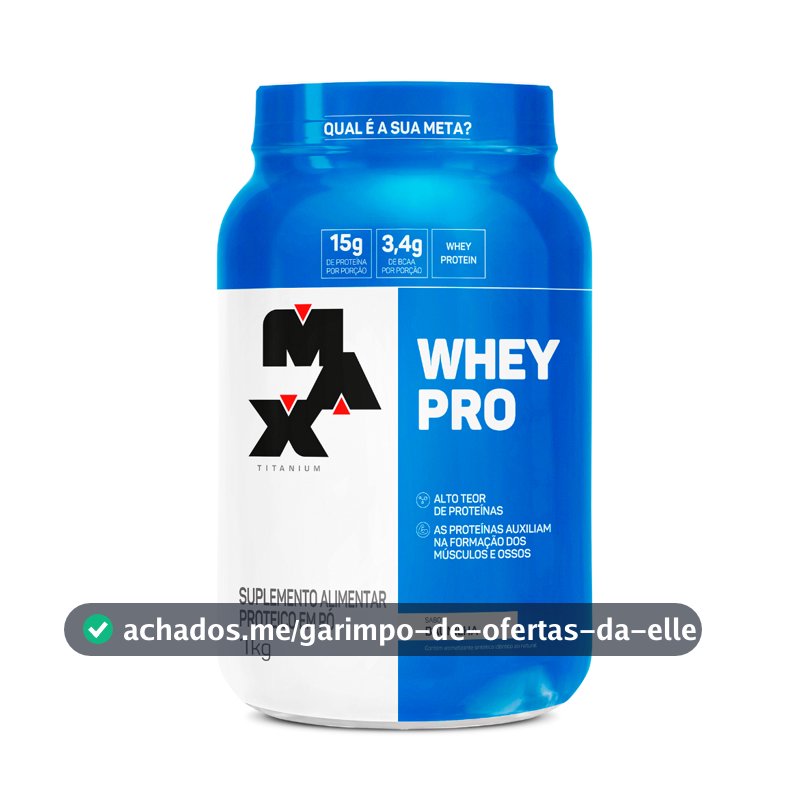 Whey Pro Max Titanium Protein Pro Com Bcaa E Aminoácidos 1kg