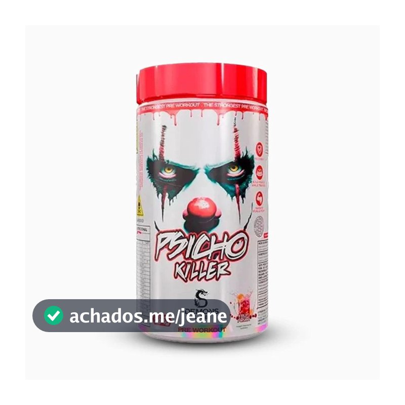Psicho Killer Pre Workout 294g Pré Treino yellow mendless