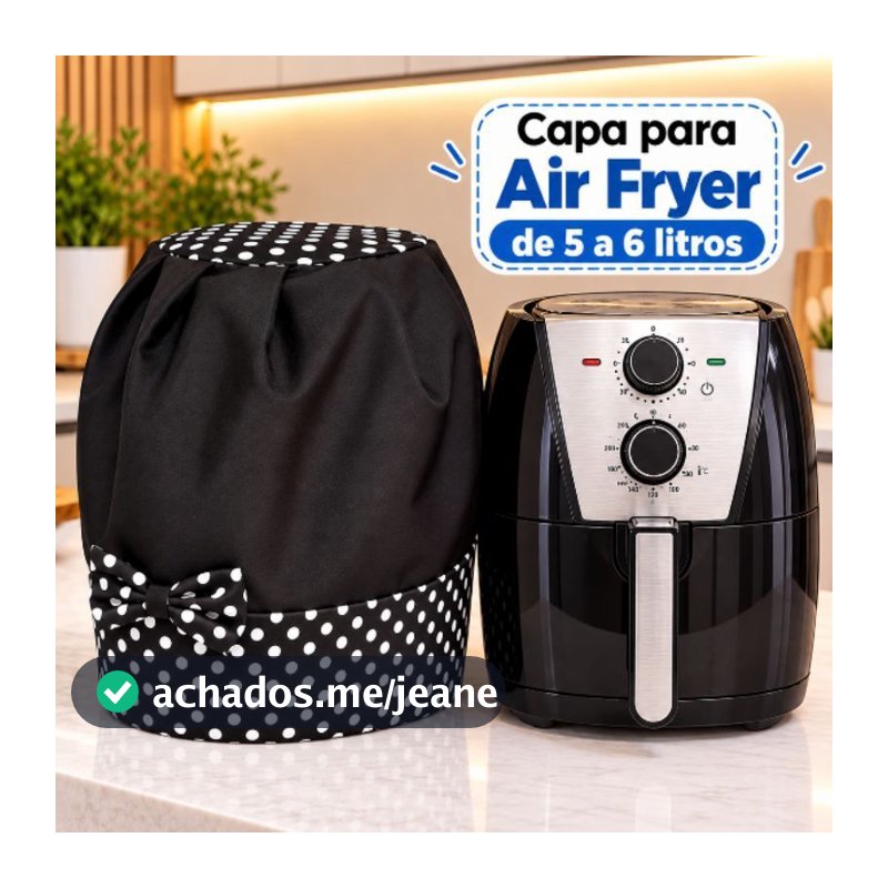 Capa Para Air fryer Fritadeira elétrica 5,5 Litros