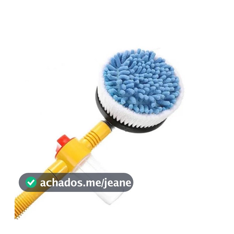 KIT De Limpeza De CARROS Escova Microfibra Giratória Para Lavagem Com Espuma Resistente