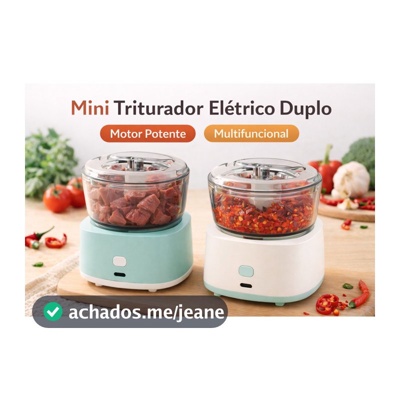 mini processador de alimentos elétrico picador de alho triturador de pimenta 350ml