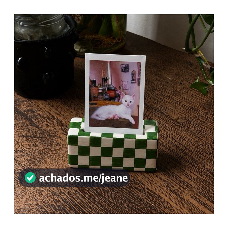 Porta polaroid INSTAX MINI xadrex artesanal feito à mão para decoração