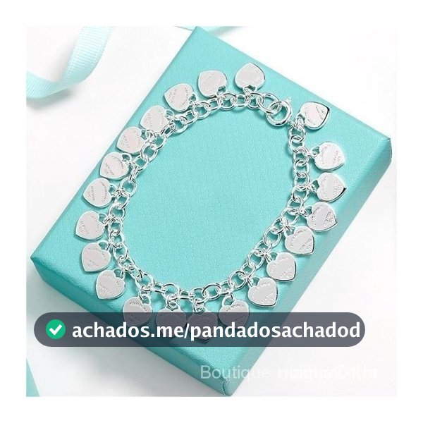 Pulseira com Pingente de Coração Feita de Prata 925 JLEI 63XZ VSF1 1QMI UUUZ