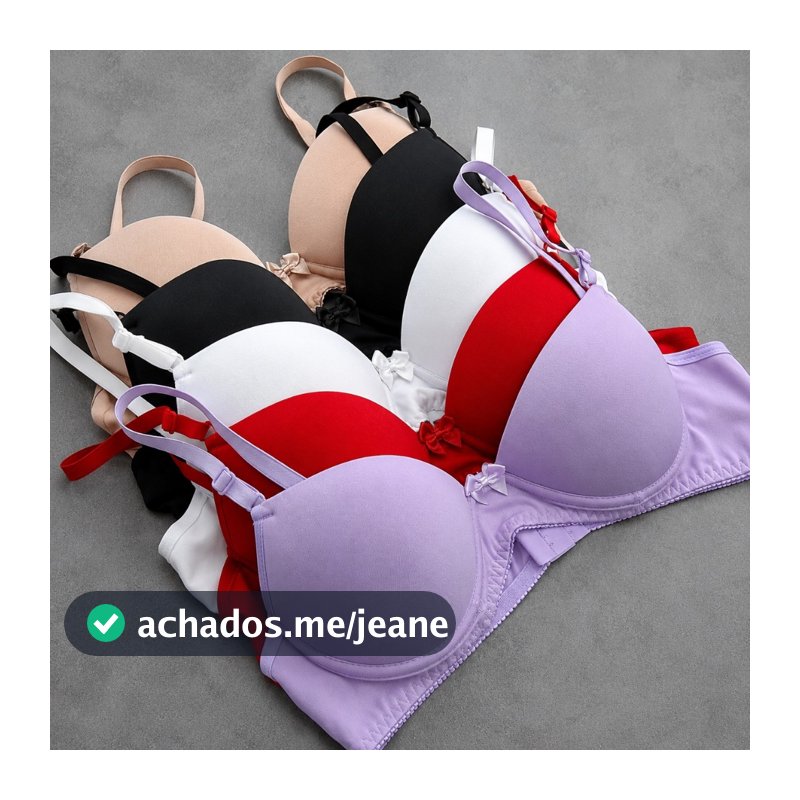 4 Peças Sutiã Com Bojo Básico Sutiã Feminino Sutian Com Bojo Sutiã