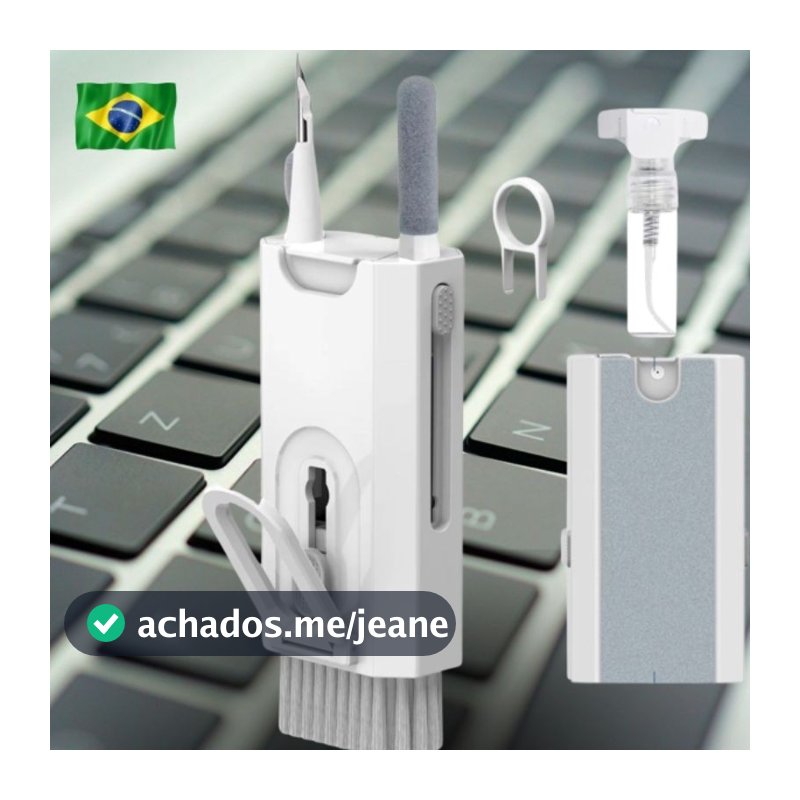 Escova de Limpeza 8 em 1 Multiuso Para  Monitor Teclado Notebook Celular Fones De Ouvido