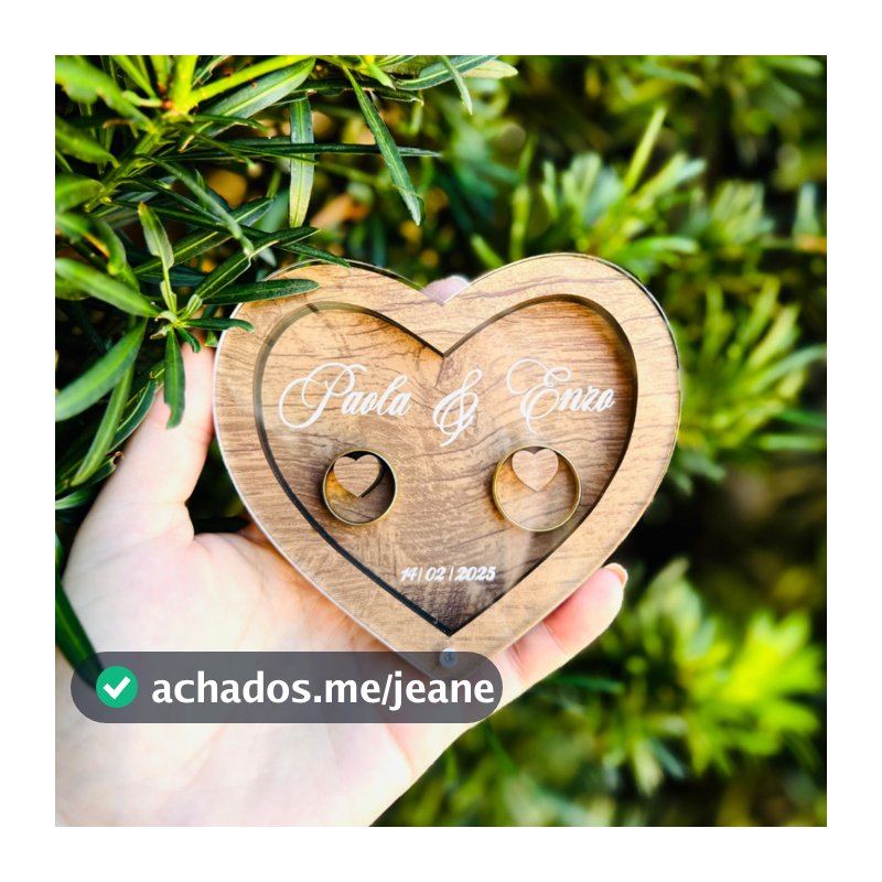 Porta Alianças  | Casamento Personalizado , Topos de Bolo e Decoração