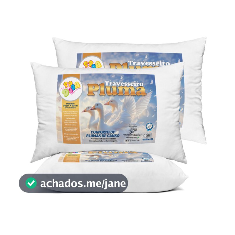 Travesseiro Extra Macio 70 x 50cm c Fibra de Silicone Conforto