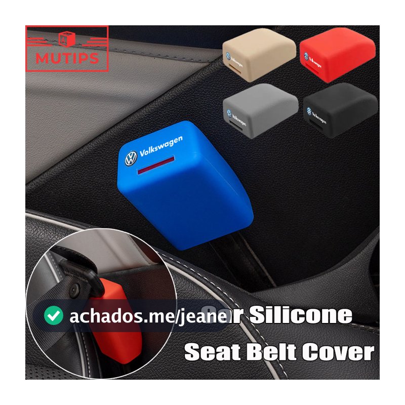 Volkswagen Carro Silicone Cinto De Segurança Capa Auto Anti-Risco Protetor Para VW Polo T-Cross Gol Saveiro Nivus Virtus