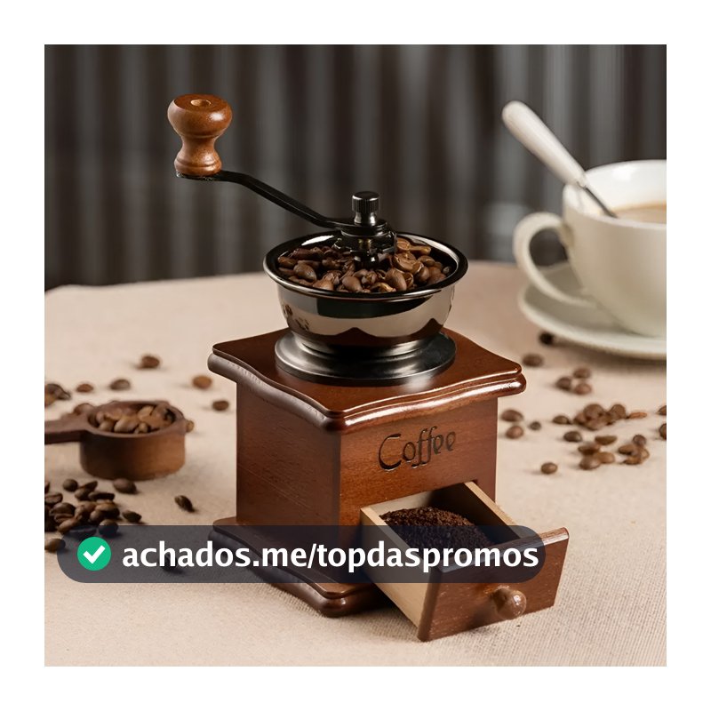 Moedor de Café Manual Retro - Clink / Cozinha / Prático / Elegante / Alta qualidade / Moderno