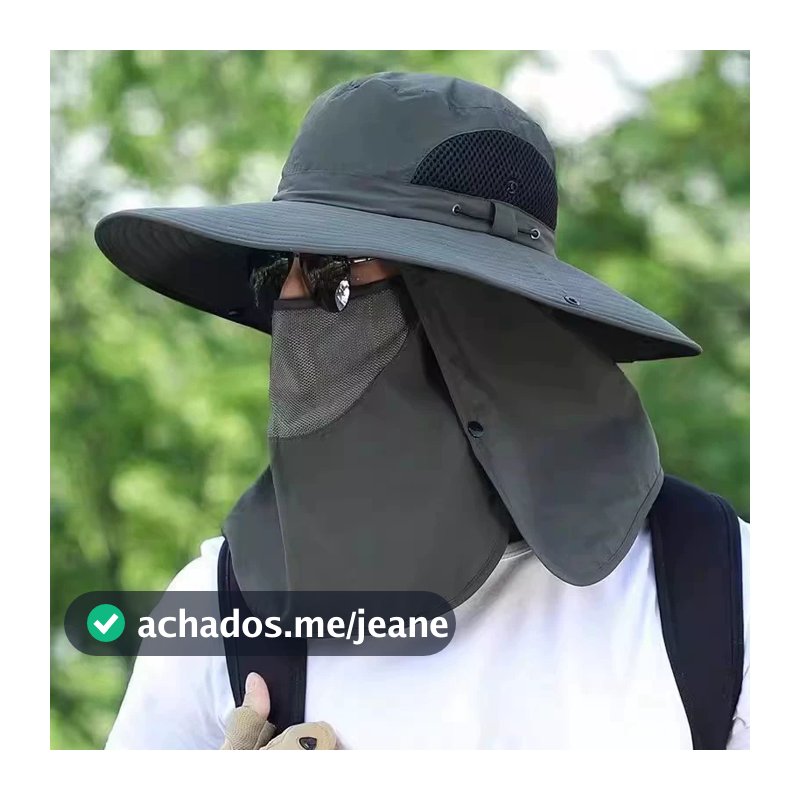 Chapéu De Sol Verão Ao Ar Livre Aba Grande Caminhadas Pesca Viagem Uv De Jardinagem Proteção Facial
