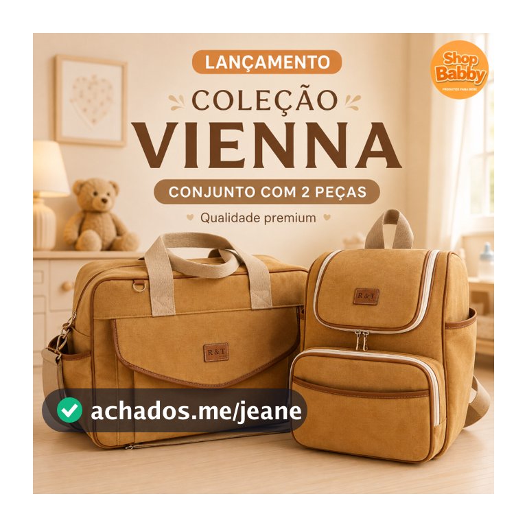 Bolsa Premium Vienna – Maternidade, Passeios e Dia a Dia