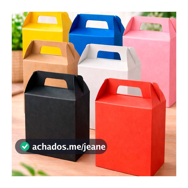 Kit Caixinha Maletinha Embalagem p/ Presente Docinhos Lembrancinha Bijuteria Festa - Modelo Pequeno