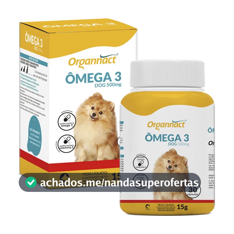 Suplemento Vitamínico para Cachorro Ômega 3 Dog 500mg