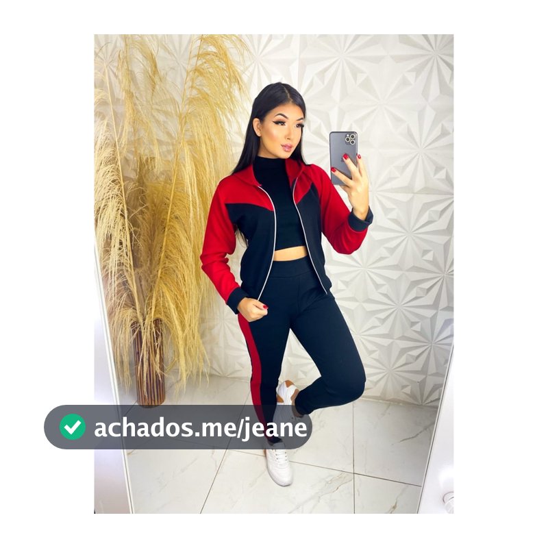 conjunto inverno pra feminina muita bonita esticar bem com capuz