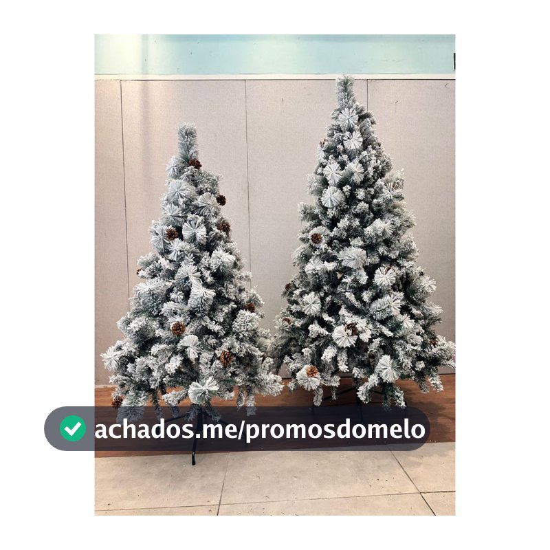 Árvore De Natal Nevada 1,20m, 1,50m 1,80m 2,10m Pinheiro Gramado 300 a 1200 Galhos
