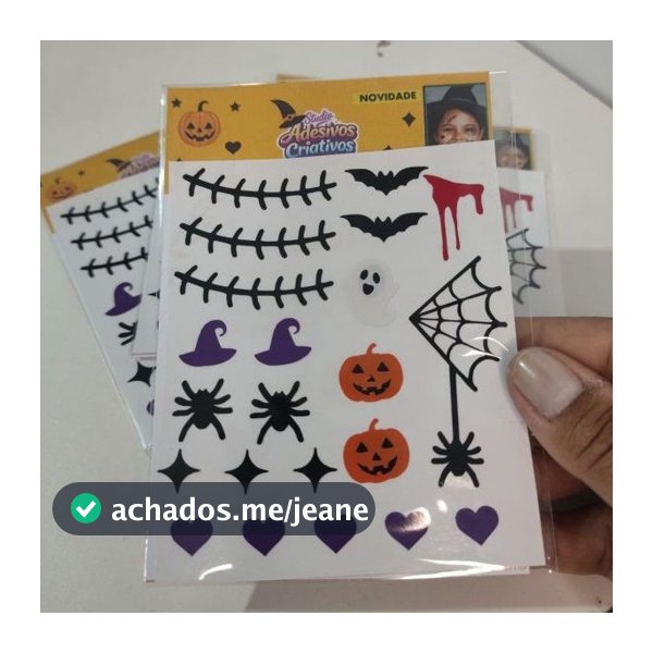 Adesivo Decorativo Halloween Adulto e Infantil