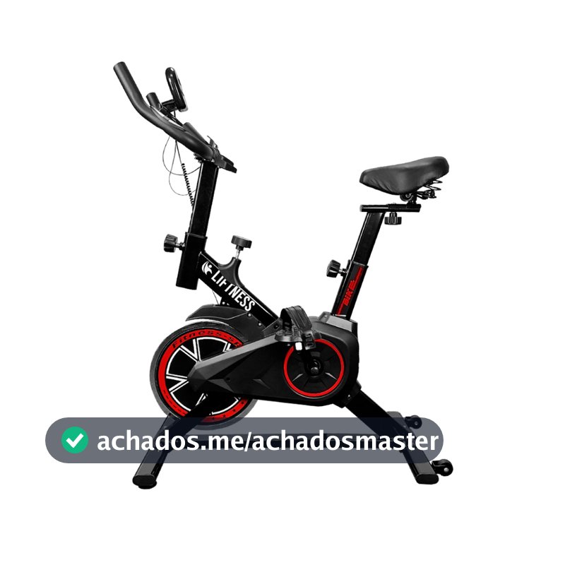 Bicicleta Ergométrica Para Spinning Preto Vermelha Liftness SP50