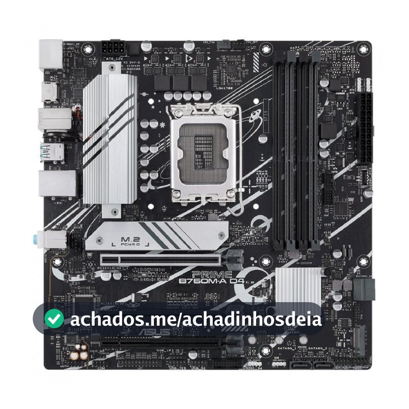 Placa Mãe Asus Prime B760M-A D4, Chipset B760, Intel LGA 1700, mATX, DDR4