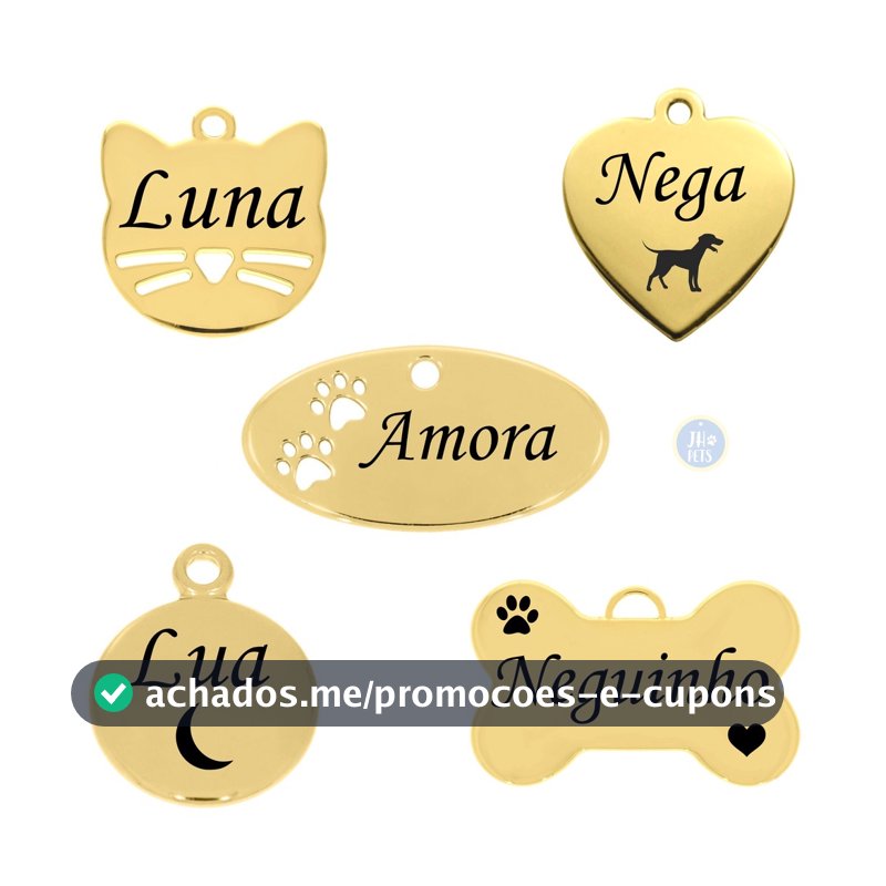 Plaquinha De Identificação Personalizada Para Animais De Estimação