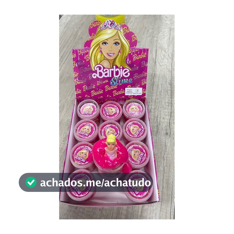 Slime Barbie caixa com 12 unidades