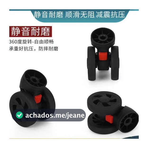 Rodas Removíveis para Malas de Viagem Rodas Silenciosas Universais Rodas Resistentes ao Desgaste Acessórios para Malas d