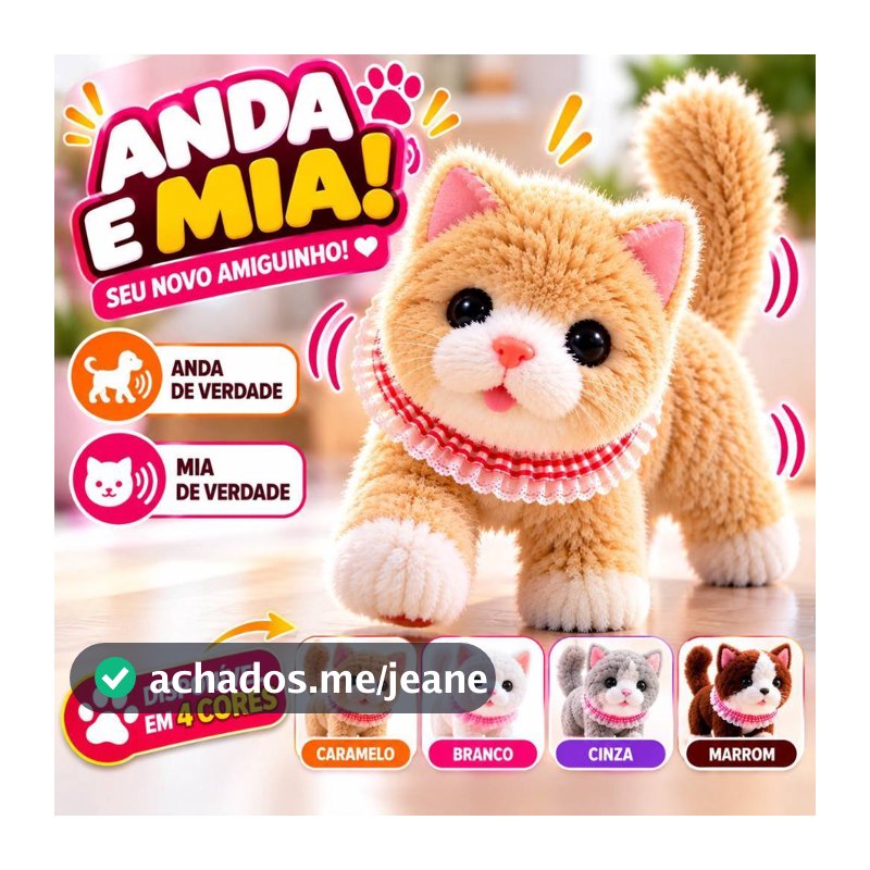 Brinquedo Cachorrinho Que Anda e Late Pelucia Infantil Com Som Divertido Toda Criança Vai Amar Com Pilhas Inclusas