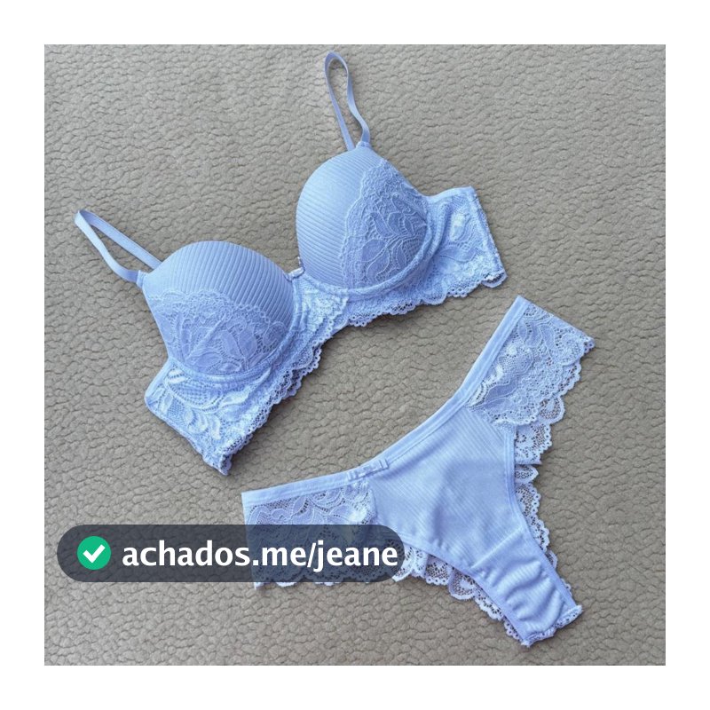 Conjunto Rendado Sexy Com Bojo Alexia
