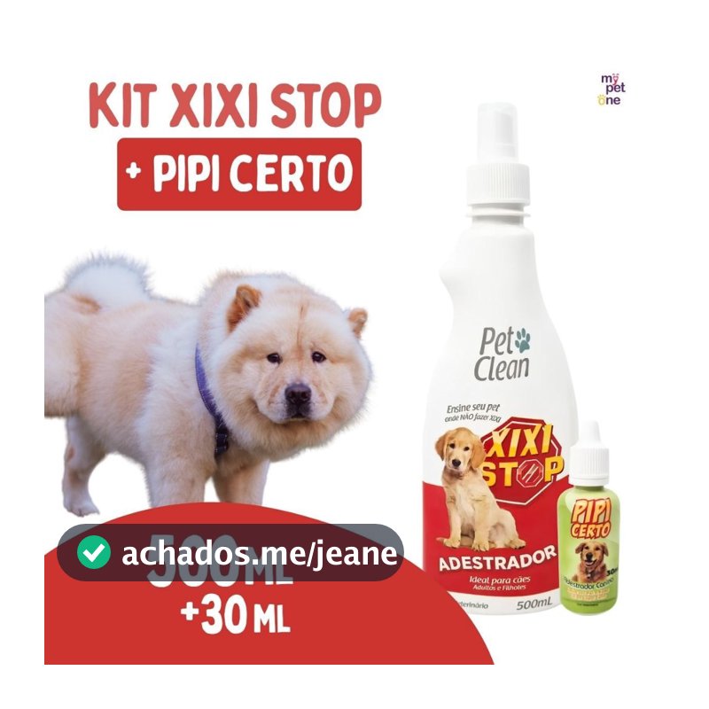 Kit Pet Clean Xixi Stop + Pipi Certo para Cães