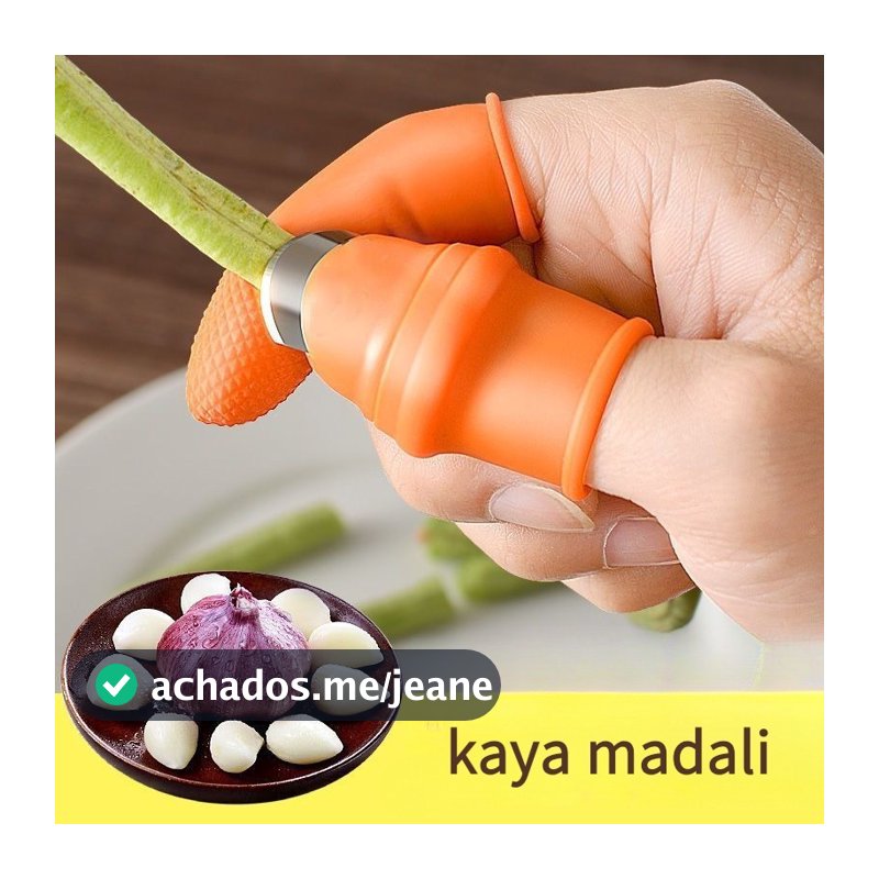 Faca Para Descascar Polegar-Lâmina De Aço Inoxidável Segura Alimentos Alho , Milho , Batatas | Tamanhos Masculinos/Femin