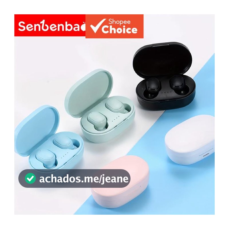 Fones de Ouvido SenBenBao A6s TWS, Fones Intra-Auriculares Bluetooth sem Fio, Cancelamento de Ruído Ativo e Microfone