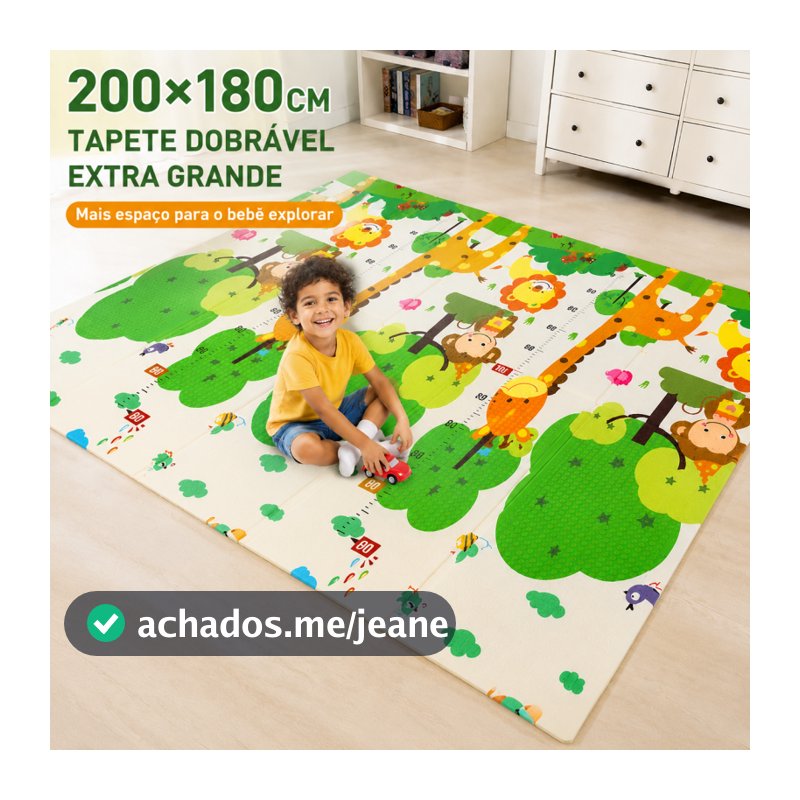 CHILDREN'S TATAMI MAT 200cmx180cm x 7mm Double-Sided Rubberized Baby