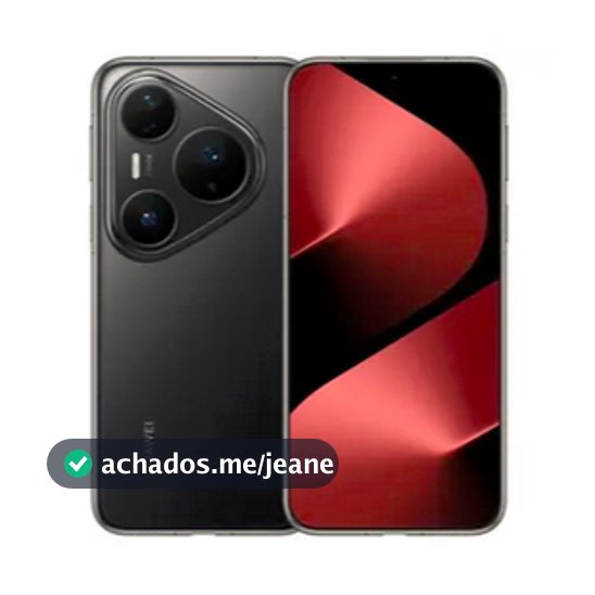 Smartphone Huawei Pura 80 Pro Preto 512GB 12GB RAM e Câmera Tripla de 50MP 40MP 48MP