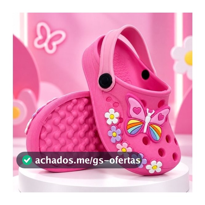 Sandália Babuche Infantil Papete Menina ADULTO