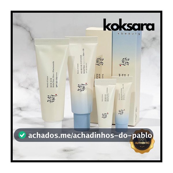 Beauty Of Joseon relief sun rice probiotics / niacinamide  sun cream protetor solar SPF50+ PA++10ml,50ml,50ml 1+1