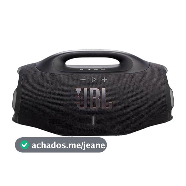 Caixa de Som JBL Boombox 4  Bluetooth Som JBL Pro AI Sound Boost Bateria de até 34h - IP68