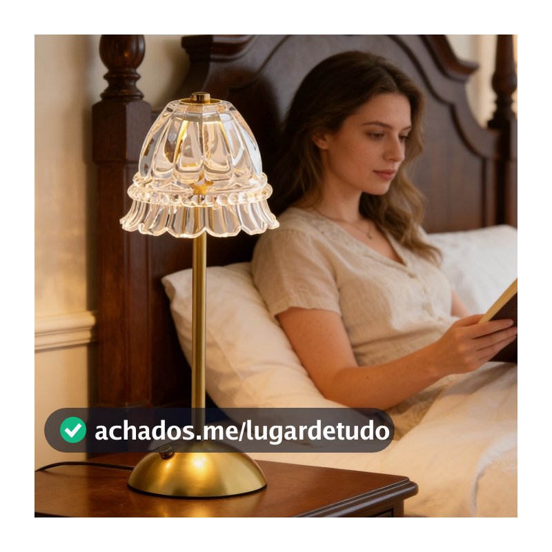 Lâmpada Abajur Mesa Com Barra Led Sensor Toque De Luz Quarto Sem Fio 3 Cores