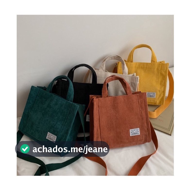 bolsa feminina transversal veludo quadrada