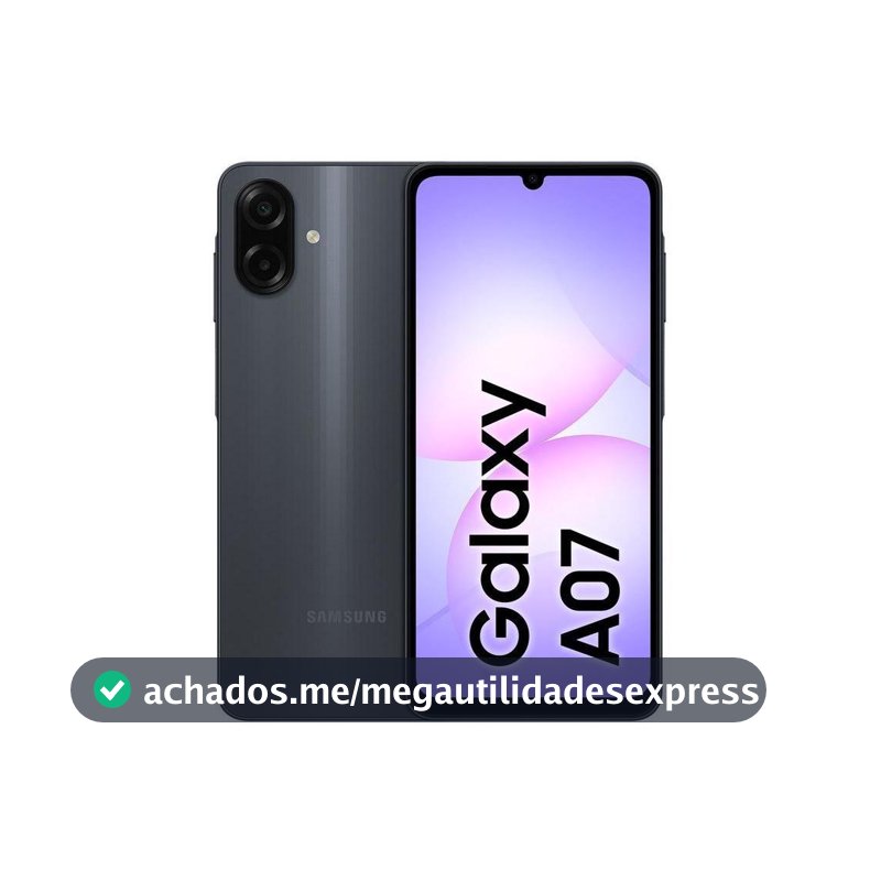 Celular Samsung Galaxy A07 RAM Tela 6, 7" Câm. Dupla + Selfie 8MP