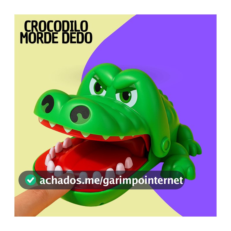 Jacaré Crocodilo Morde Dedo Jogo Brinquedo Infantil Dentista
